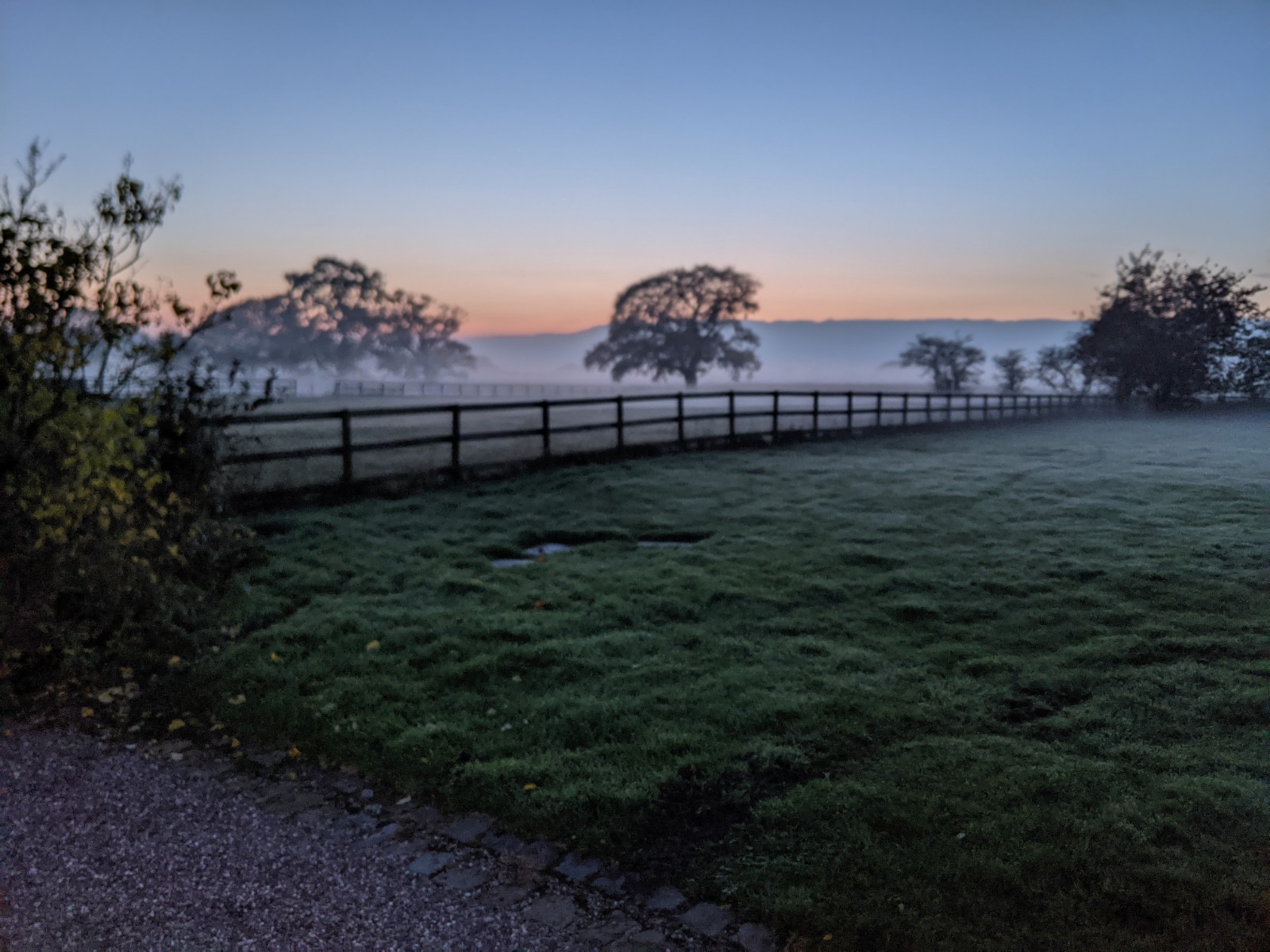 Misty sunset, November17th